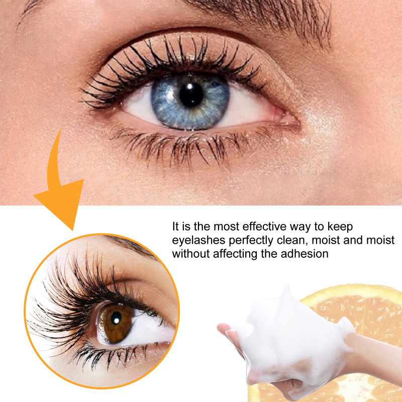 EELHOE Vc Eyelash Extension Cleansing Mousse, Eyelash Bubble Cleanser Grafting Eyelash - Image 4