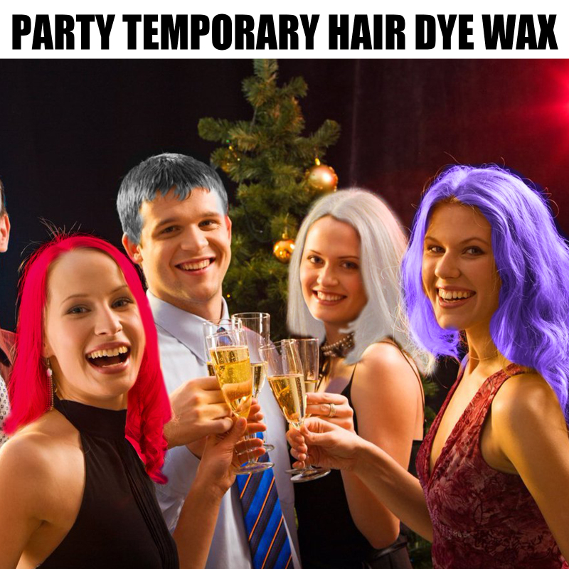 EELHOE Temporary Party Wax Set, Halloween Party Temporary Convenient Hair Easy To Color And Wash - Image 3