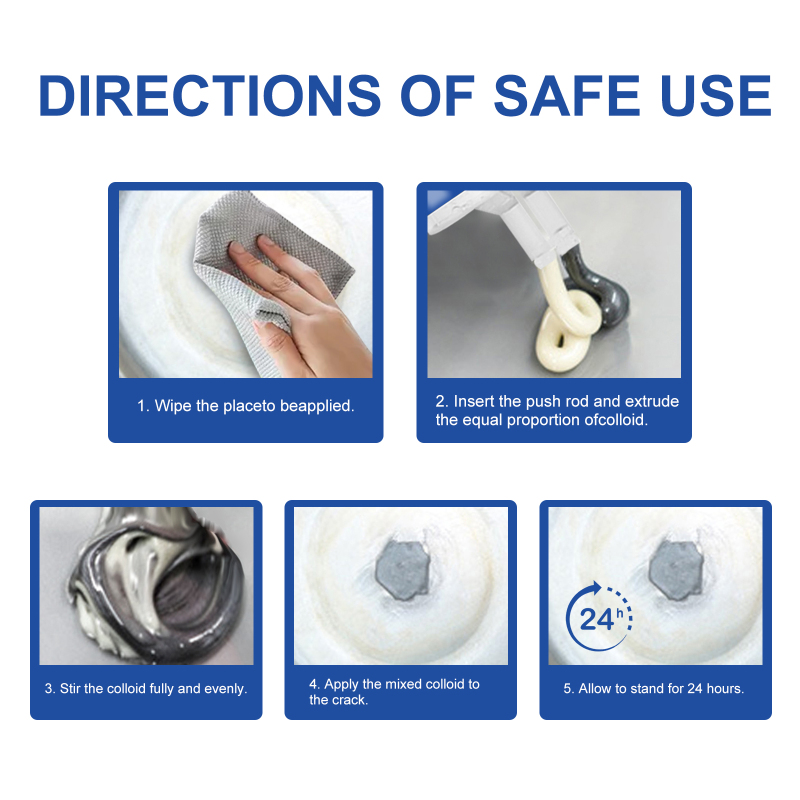 EELHOE Metal Ab Casting Adhesive (50ml) Metal Repair Agent for Filling Cracks, Sealing Leaks, Quick-Drying Cracks and High-Temperature Resistant Welding - Image 5