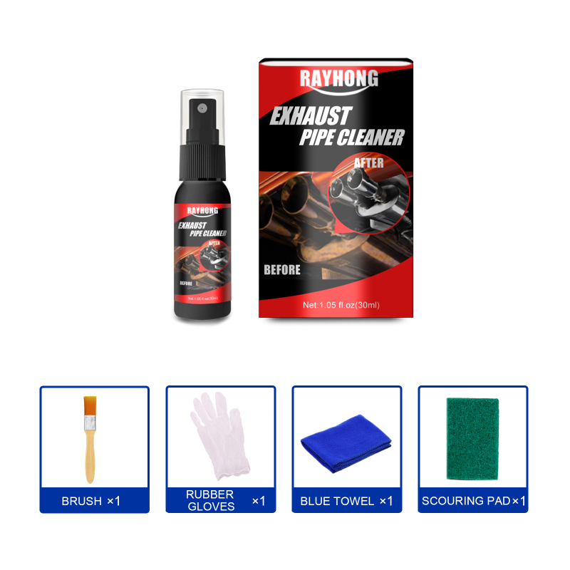 Rayhong Multi-Functional Metal Anti-Rust Cleaner For Car Exhaust Pipes (30ml Set) Exhaust Pipe Motorcycle Equipment Maintenance