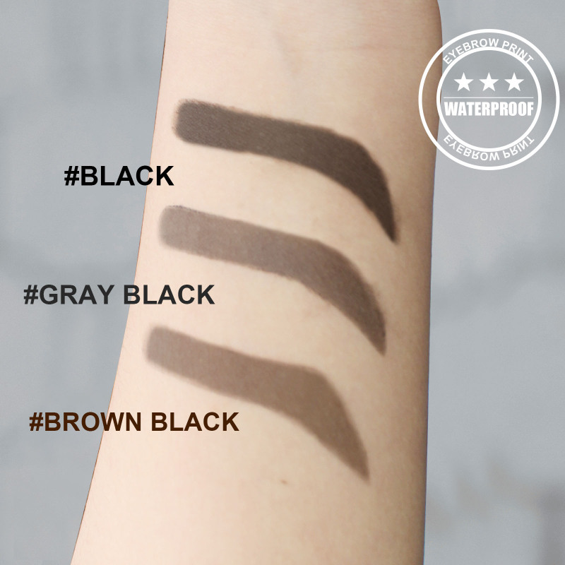 EELHOE Hairline And Eyebrow Marks (Black) Eyebrow Cakes, Hairline And Eyebrow Marks, Natural And Lazy Eyebrows, Quick Makeup For Eyebrow Marks - Image 4