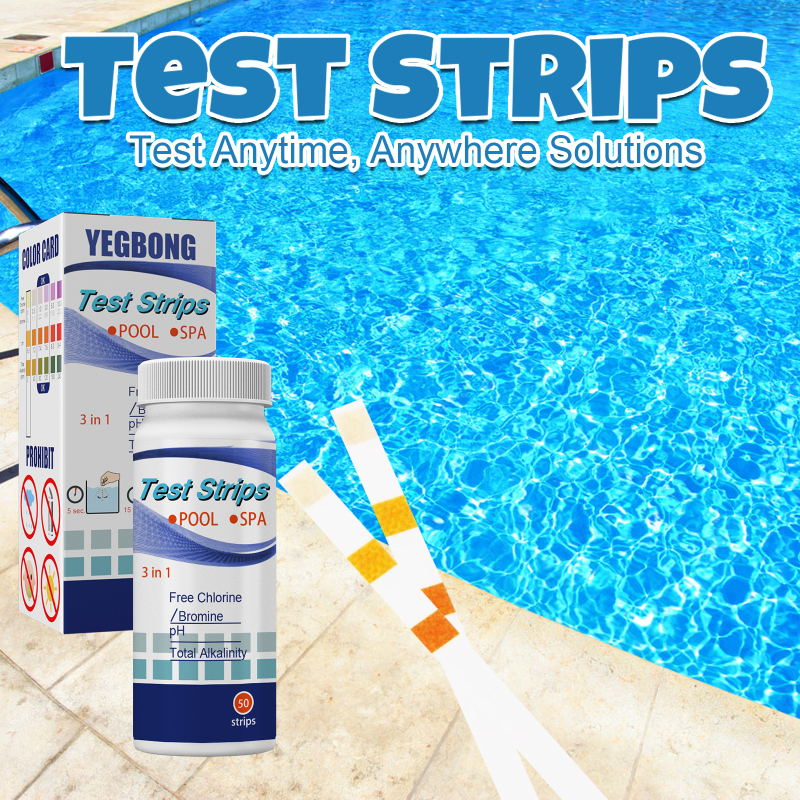 Yegbong Test Strips, Swimming Pool Speed Residual Chloric Acid Base Number Total Alkalinity Total Hardness Water Quality Test Paper - Image 2