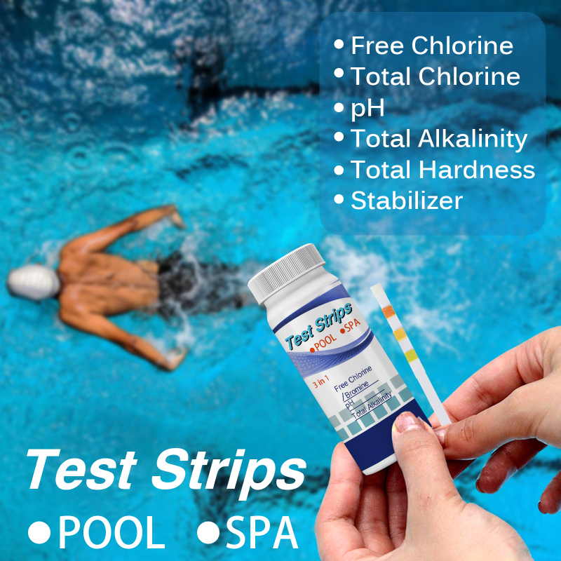 Yegbong Test Strips, Swimming Pool Speed Residual Chloric Acid Base Number Total Alkalinity Total Hardness Water Quality Test Paper - Image 4