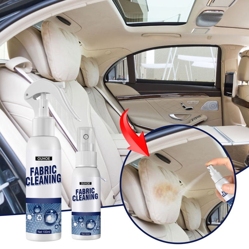 OUHOE Fabric Cleaning Spray, Car Cleaner Interior Ceiling Fabric Flannelette Seat Decontamination Cleaner - Image 3