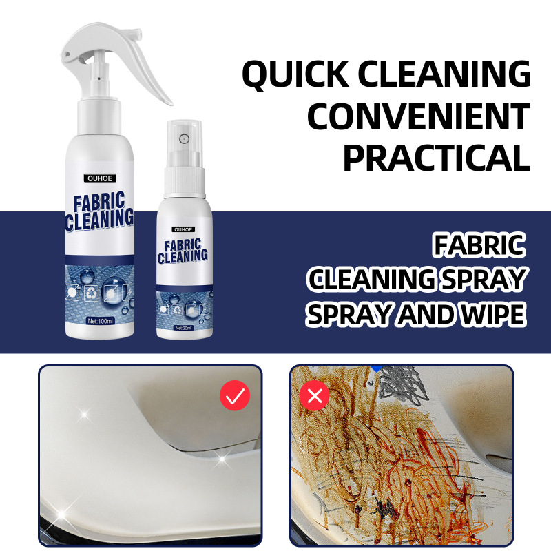 OUHOE Fabric Cleaning Spray, Car Cleaner Interior Ceiling Fabric Flannelette Seat Decontamination Cleaner - Image 4