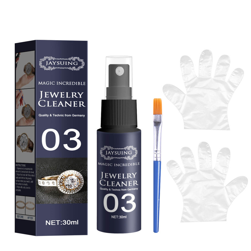 Jaysuing Jewelry Cleaner (30ml Set) Rust And Dirt Removal, Dial Cleaning, Gold Watch, Diamond Ring Cleaning Spray