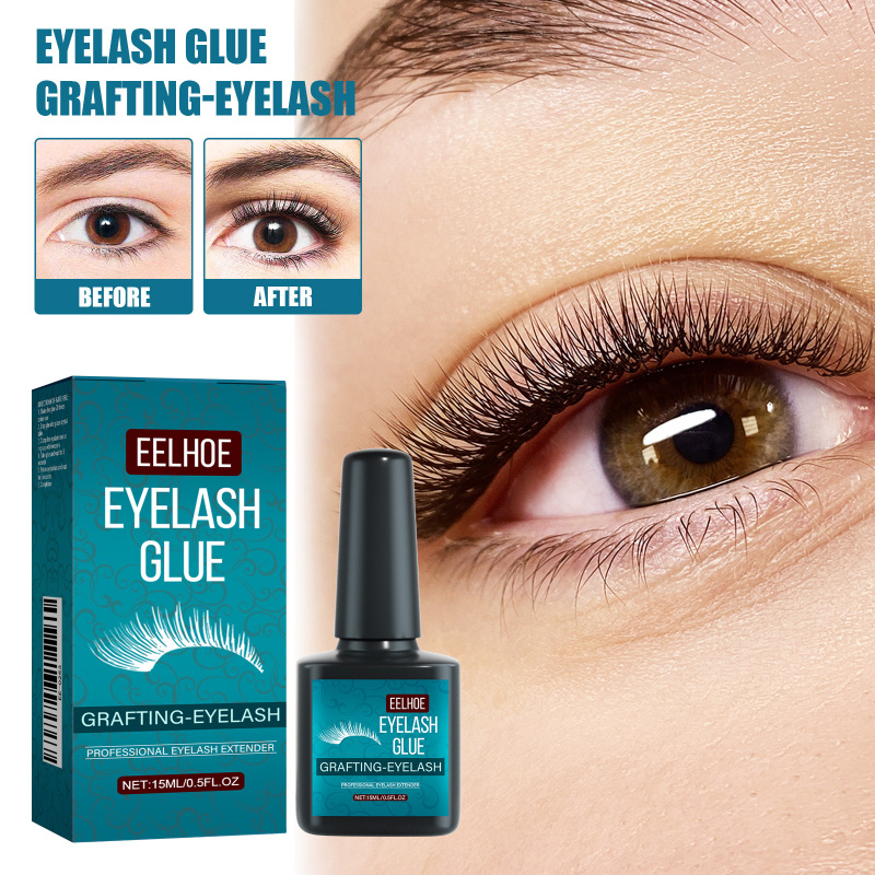 EELHOE Eyelash Glue, False Eyelashes Naturally Curling Grafting Eyelash Glue - Image 2