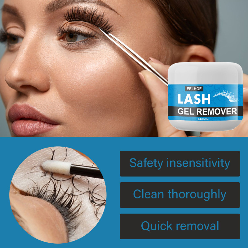 EELHOE Mascara Remover, False Eyelash Grafting Eyelash Removing Glue Removing Cream - Image 2