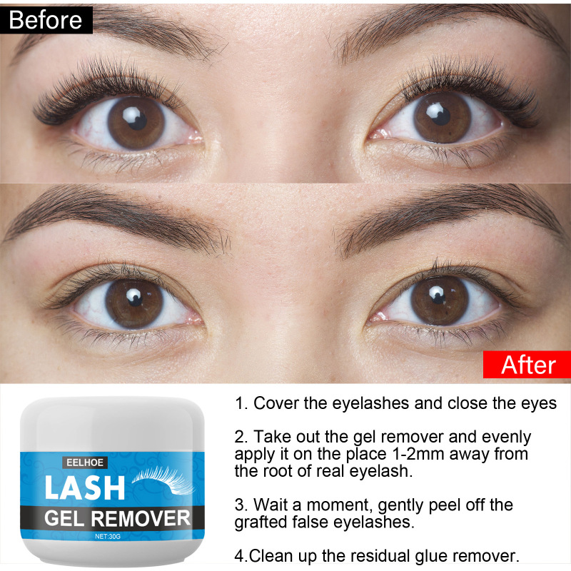EELHOE Mascara Remover, False Eyelash Grafting Eyelash Removing Glue Removing Cream - Image 3