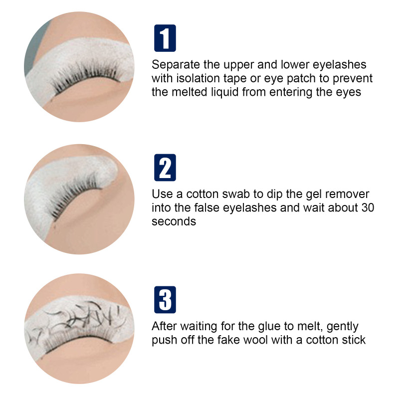 EELHOE Mascara Remover, False Eyelash Grafting Eyelash Removing Glue Removing Cream - Image 5
