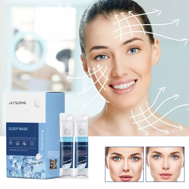 Jaysuing Collagen Protein Sleeping Mask - Hydrates Facial Skin, Moisturizes And Softens, Non-Wash-Off Facial Mask - Image 2