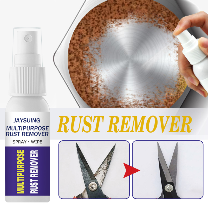 Jaysuing Metal Rust Remover, Car Wheel Rust Spray Kitchen Stainless Steel Rust Cleaning - Image 2