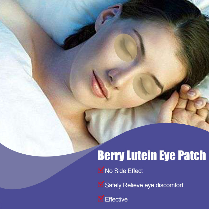 EELHOE Blueberry Lutein Eye Care Patch, Relieve Eye Fatigue Cold Compress Sleep Eye Care Close Eye Mask Patch - Image 4