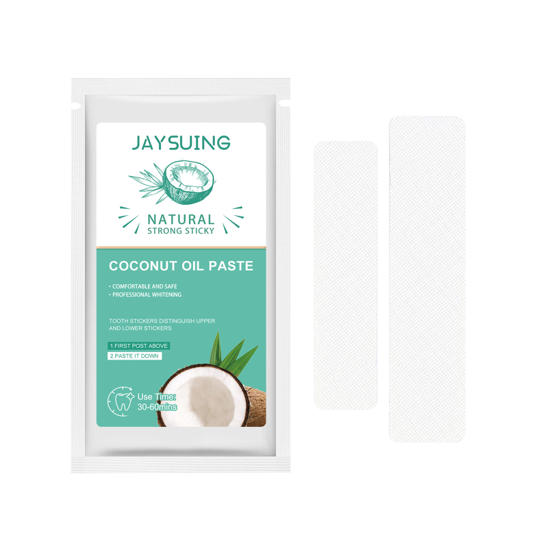 Jaysuing Coconut Oil Whitening Tooth Patch, Clean Teeth Stains Brightening Teeth Oral Care Whitening Tooth Patch