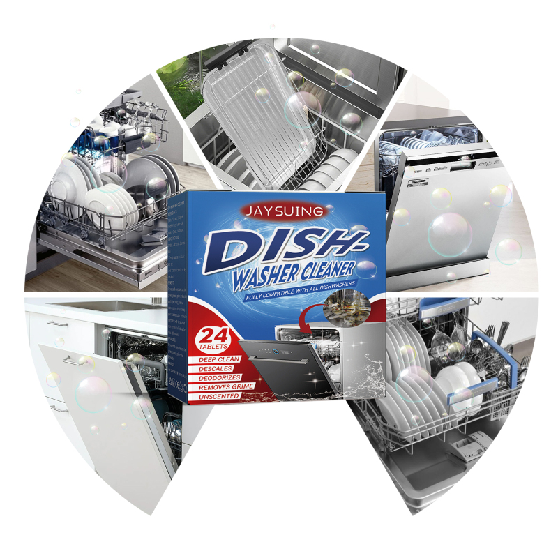 Jaysuing Dishwasher Cleaning And Descaling Tablets, Remove Heavy Oil Stains From Kitchen, Bathroom And Household Dishwasher Cleaners - Image 2