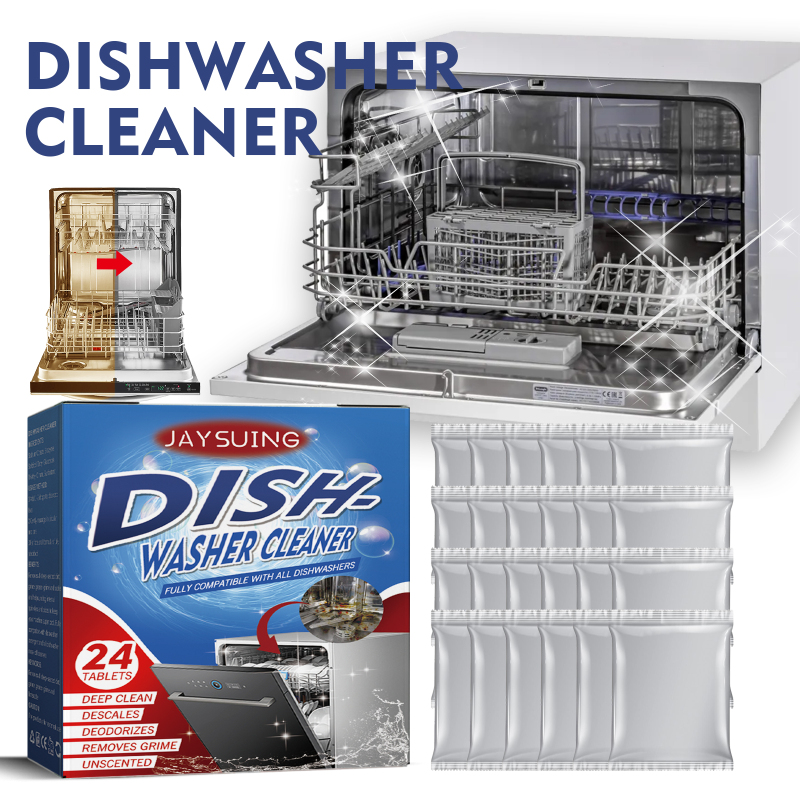 Jaysuing Dishwasher Cleaning And Descaling Tablets, Remove Heavy Oil Stains From Kitchen, Bathroom And Household Dishwasher Cleaners - Image 3