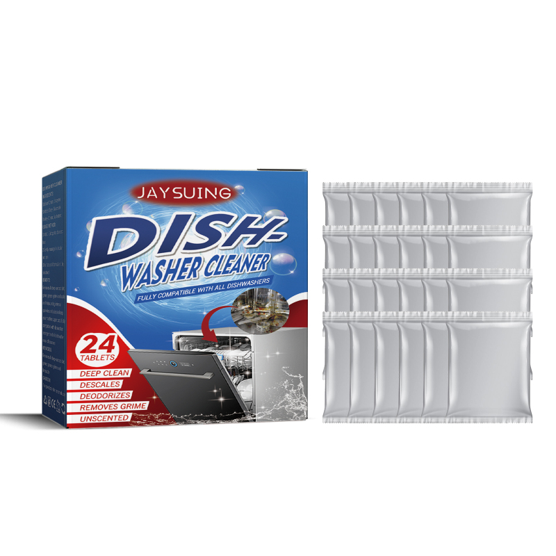 main Jaysuing Dishwasher Cleaning And Descaling Tablets, Remove Heavy Oil Stains From Kitchen, Bathroom And Household Dishwasher Cleaners