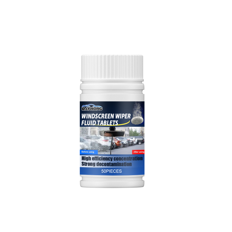 Rayhong Windshield Cleaner Effervescent Tablet, Clean Decontamination Remove Shellac Film Wiper Effervescent Tablet