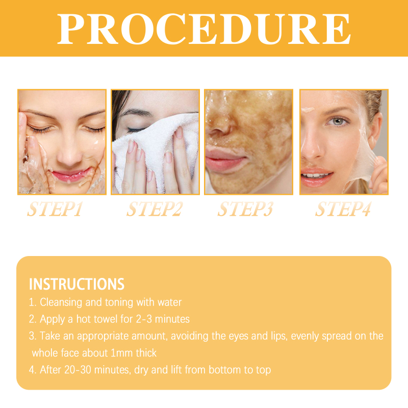 EELHOE Brightening Peel Mask, Gently Cleans Skin, Improves Facial Dullness, Hydrates And Moisturizes Peel Mask - Image 6