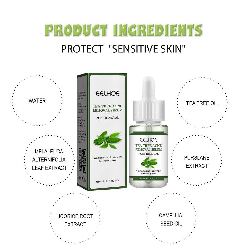 EELHOE Tea Tree Acne Repair Essence, Lighten Acne, Clear Acne, Remove Acne, Repair Skin Essence - Image 5