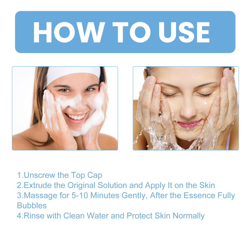 EELHOE Oligopeptide Mini Bubble Cleansing Essence, Pore-Tightening Skin Gentle Deep Clean Blackhead Acne - Image 6