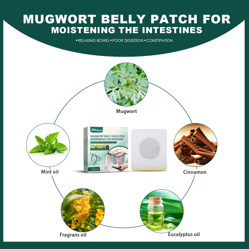 South Moon Mugwort Belly Patch For Moistening The Intestines, Gastrointestinal care slimming body shaping herbs navel paste - Image 5