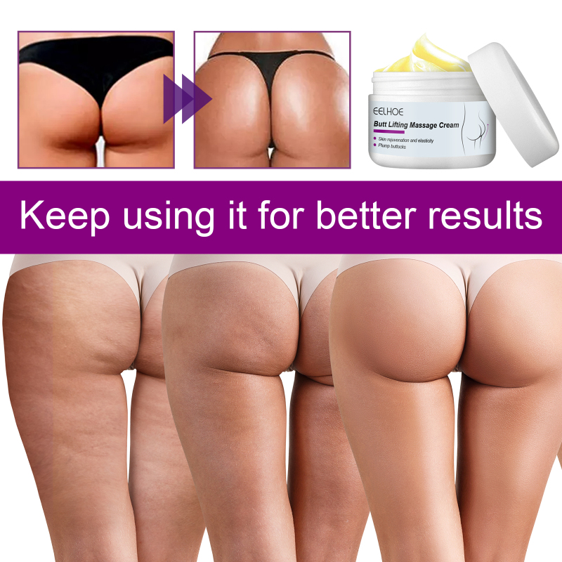 EELHOE Butt Massage Cream, Firming Body Skin And Enhancing Buttock Elasticity Moisturizing Massage Treatment Cream - Image 4