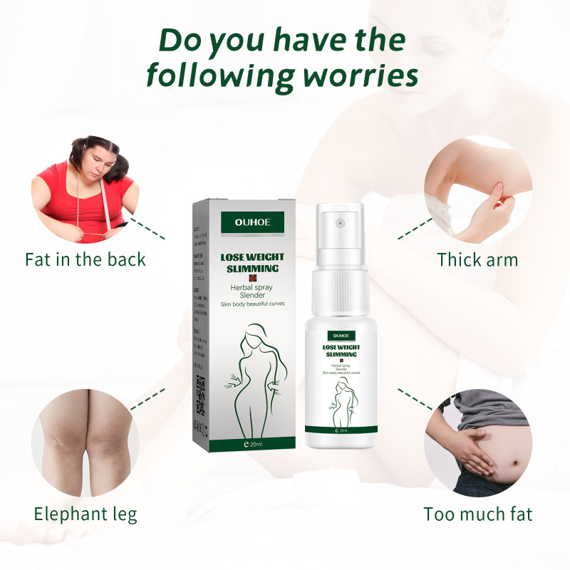OUHOE Herbal Spray Slender, Shape Body Contour Highlight Body Curve Tight Skin Waist Shaping Spray - Image 4