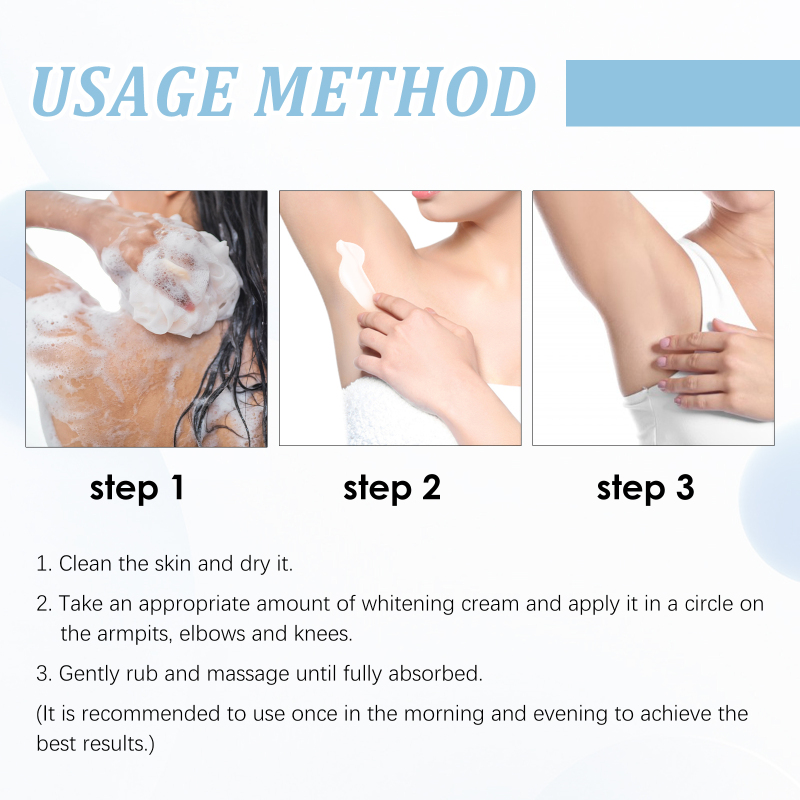 OUHOE Underarm Brightening Cream - Daily Moisturizing And Hydrating Cream For Body Joints And Underarm Skin Care - Image 6