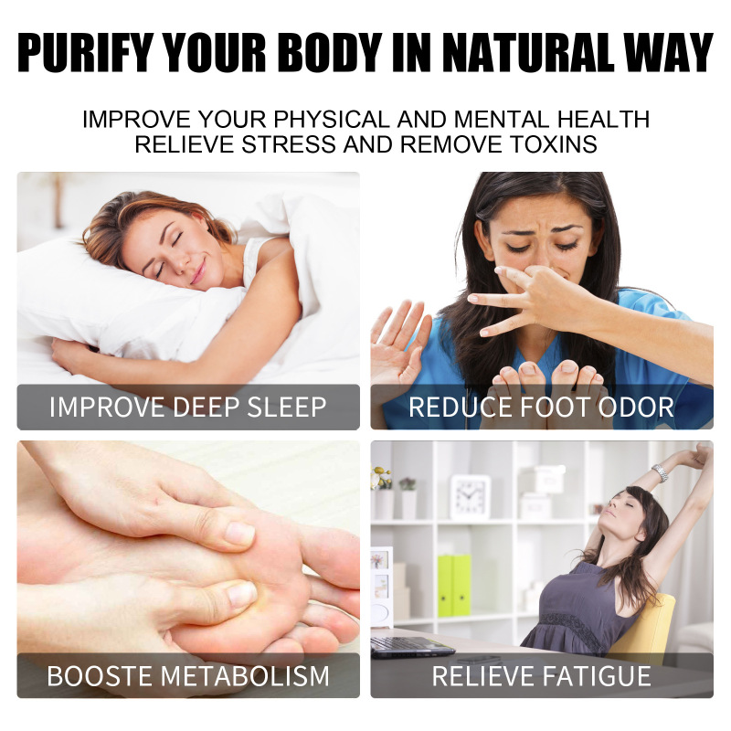 Jaysuing Bamboo Vinegar Sole Patch Gentle Clean Comfortable Massage Foot Relief Sole Discomfort Care Patch - Image 3