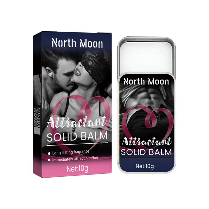 North Moon Attractant Solid Balm, Men And Women Heart Attraction Keep Fragrance Fresh Lasting Solid Perfume