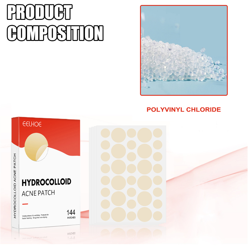 EELHOE Hydrocolloid Acne Patch Face Invisible Makeup Closed Mouth Acne Clear Acne Waterproof Breathable Facial Treatment - Image 5