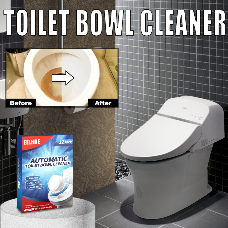 EELHOE Toilet Cleaning Effervescent Tablet, Toilet Toilet Descaling, Decontamination, Deodorization, Multi-Effect To Remove Smell And Fresh - Image 2