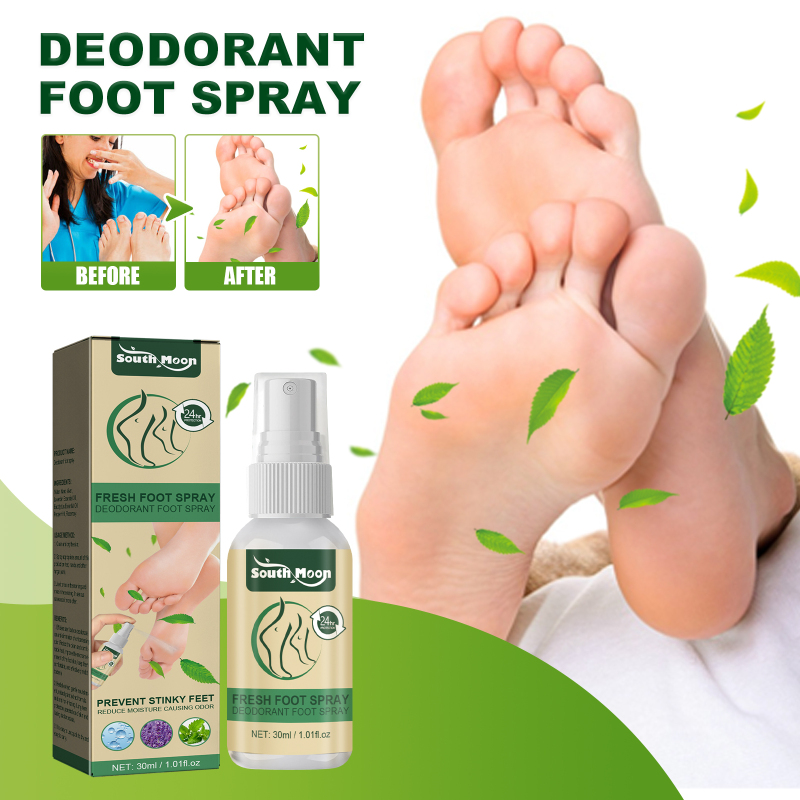 South Moon Fresh Foot Spray, Dry Feet Peeling Feet Itchy Moisturizing Skin Fragrance Spray - Image 2