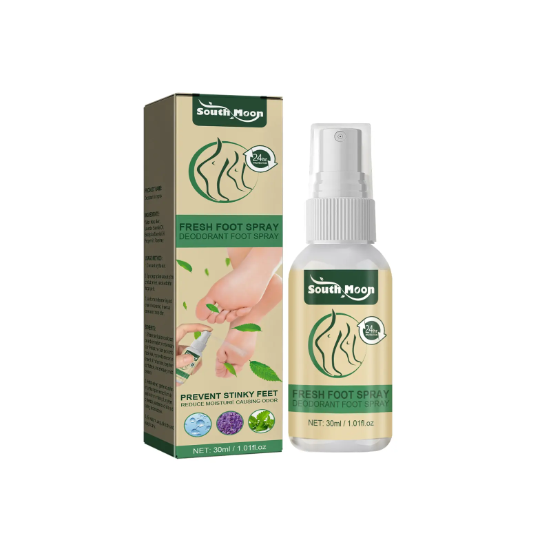 South Moon Fresh Foot Spray, Dry Feet Peeling Feet Itchy Moisturizing Skin Fragrance Spray