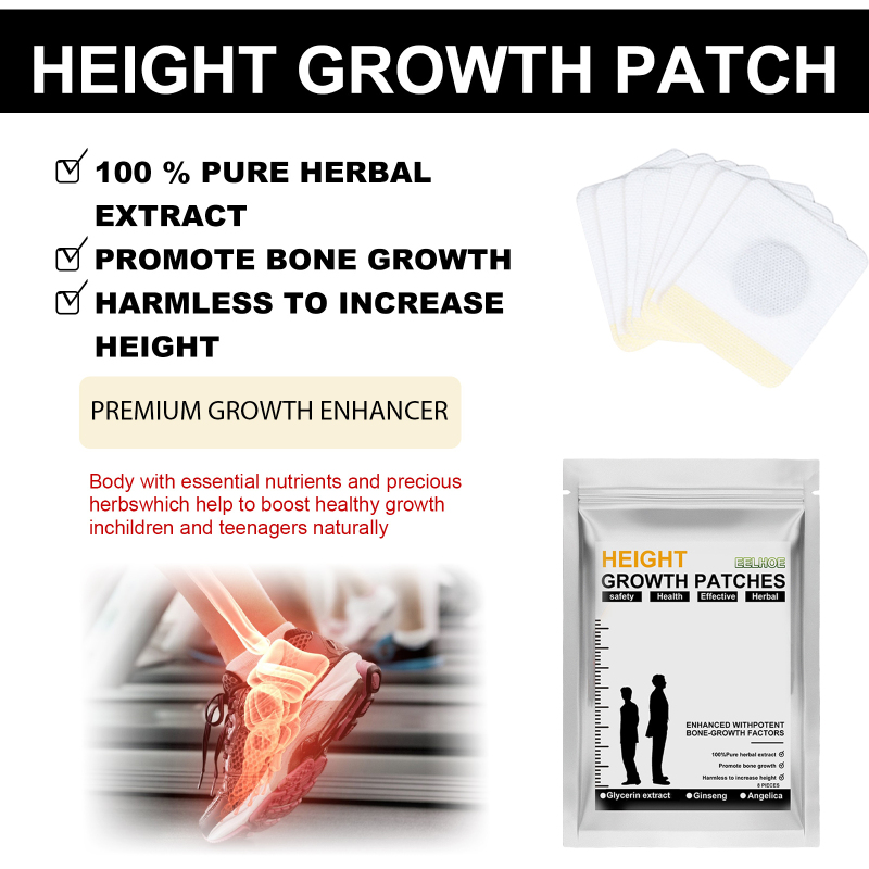 EELHOE Premium Growth Enhancer, Long Foot Patch Plantar Acupoint Stimulation High Care Foot Patch Foot Film - Image 4