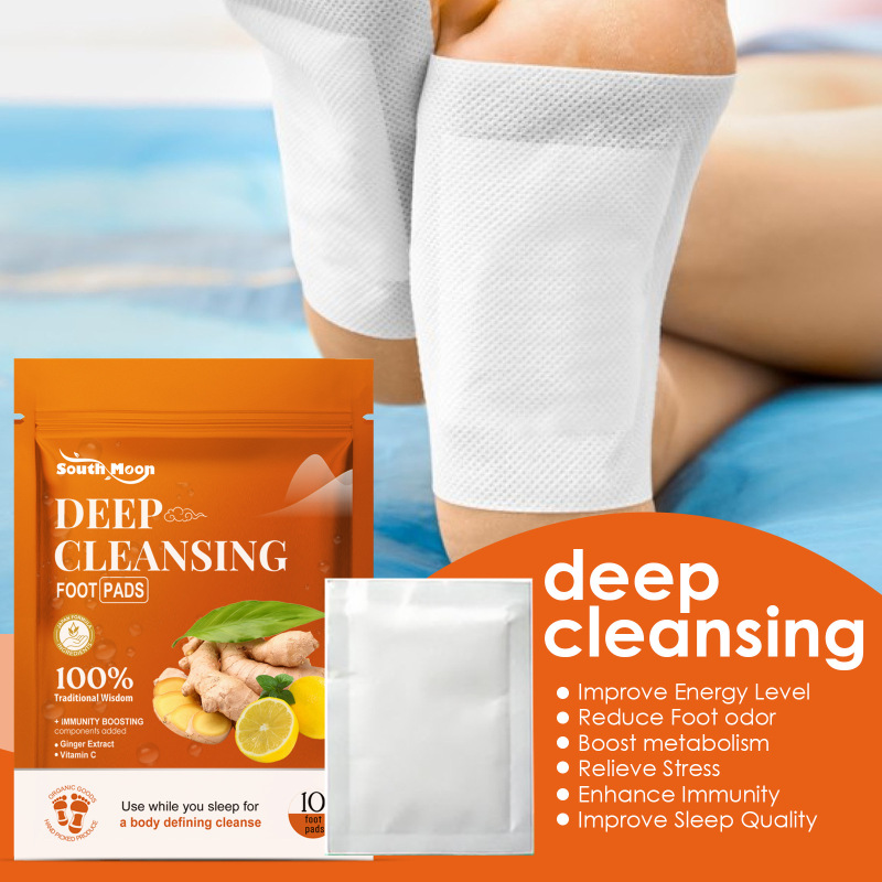 South Moon Ginger Deep Cleansing Foot Patch, Relieve Gentle Care Of Physical Discomfort Foot Care Patch - Image 2
