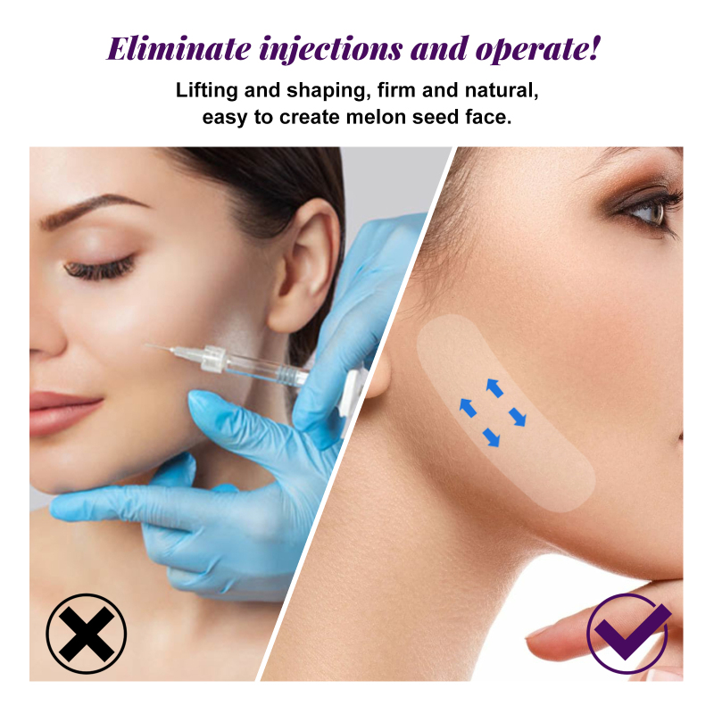 EELHOE Face Invisible Lift Tape, Lift Tighten Chin Fade Line Shape V-shaped Melon Seed Face Stick - Image 4