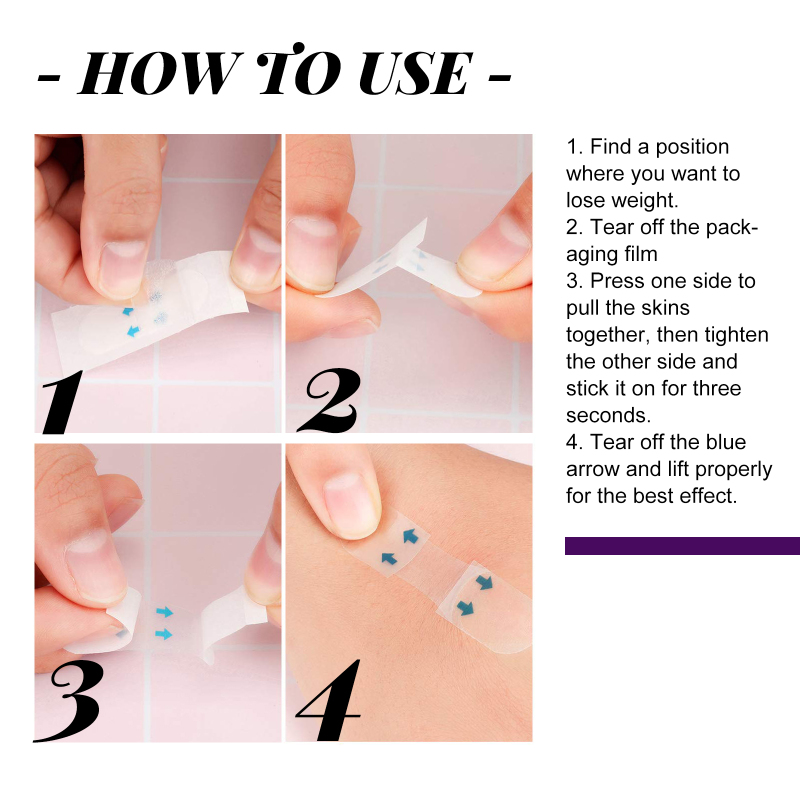 EELHOE Face Invisible Lift Tape, Lift Tighten Chin Fade Line Shape V-shaped Melon Seed Face Stick - Image 6