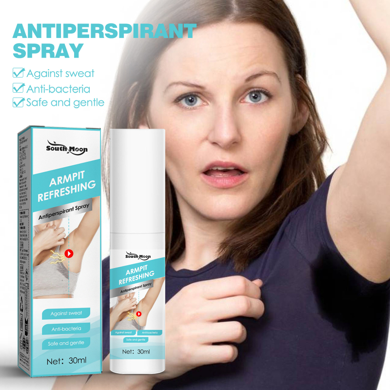 South Moon Deodorant Deodorant Body Odor Spray, Body Sweat Odor Armpit Portable Summer Light Deodorant Body Odor Liquid - Image 2