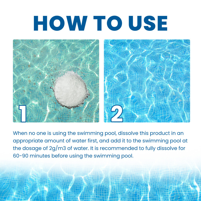 EELHOE Pool Effervescent Chlorine Tablets, Water Quality Cleaner Remove Algae And Green Water Decontamination Effervescent Tablets - Image 5