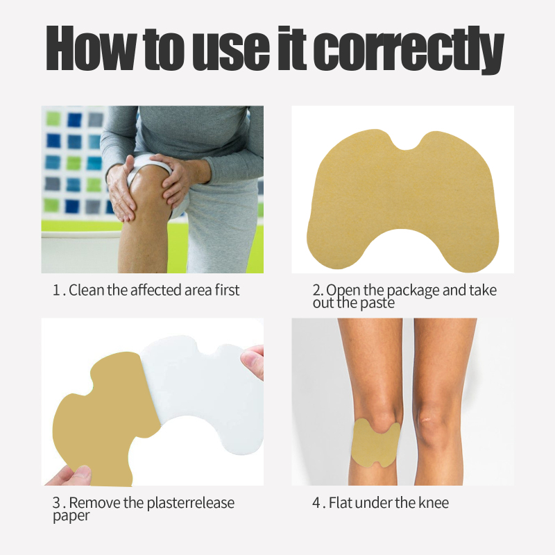 South Moon Ginger Knee Patch, Warm Patch Hot Compress Ginger Patch Neck Shoulder Waist Leg Joint Knee Pain Patch - Image 5