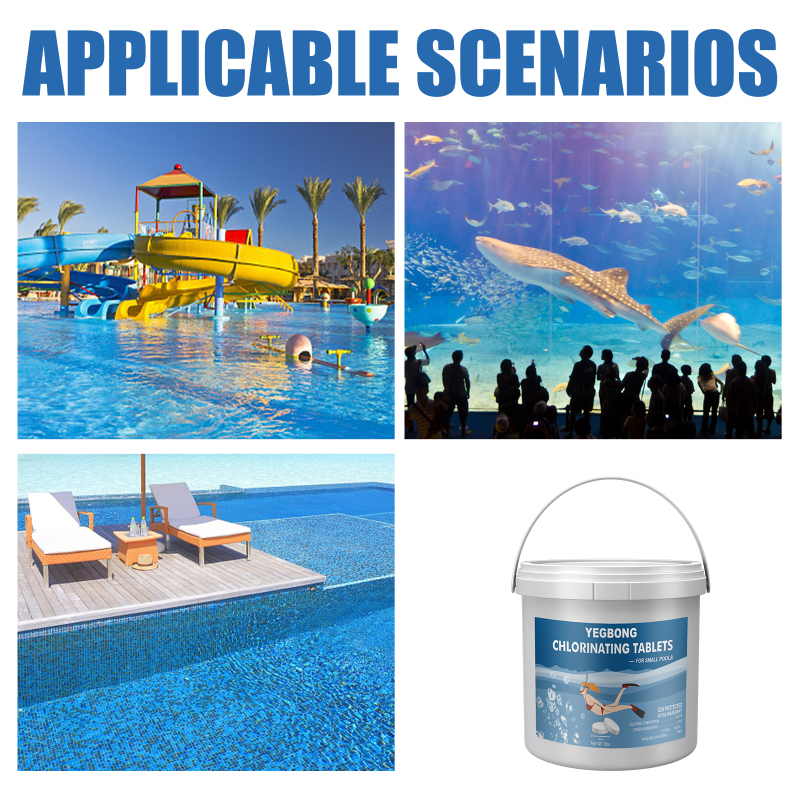 Yegbong Chlorinated Pool Tablets Improve Water Quality Clarifying Effervescent Tablets Multi-Functional Instant Cleaning To Remove Odors - Image 4